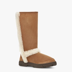 Ugg Sunburst Tall Alla Väderstövlar Dam Bruna (720916RYL)